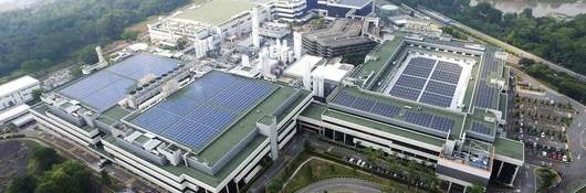 Aerial image of GlobalFoundries facility in Singapore